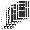 8Pcs 2 Styles PEVA Rubber Anti-Slip Hexagonal Phone Grip Tape Stickers for Phones AJEW-SP0002-64C-02-1