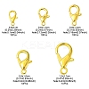 50Pcs 5 Styles Zinc Alloy Lobster Claw Clasps FIND-YW0003-96G-3