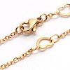 Fashionable 304 Stainless Steel Chain Necklaces NJEW-I060-03-2