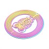 201 Stainless Steel 3D Rotating Hanging Wind Spinner STAS-T064-93-2