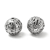 Non-Tarnish 304 Stainless Steel Hollow Round Beads STAS-P319-13P-1