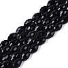 Opaque Solid Color Glass Beads Strands GLAA-N071-01A-C12-1