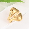 Teardrop 304 Stainless Steel Open Cuff Rings RJEW-R018-01G-02-2