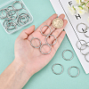 30Pcs 304 Stainless Steel Split Key Rings STAS-DC0004-48-3