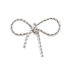 Non-Tarnish 304 Stainless Steel Twisted Bowknot Links Connector Charms STAS-S125-01P-1
