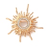 Alloy Crystal Rhinestone Brooches JEWB-P054-01G-1