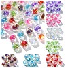 10Pcs Two Tone UV Plating Rainbow Iridescent Acrylic Beads TACR-YW0002-33E-2