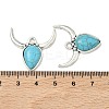 Bohemian Synthetic Turquoise Cattle Pendants FIND-Z112-01AS-02-3
