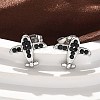 304 Stainless Steel Stud Earrings EJEW-F361-09P-1