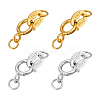 4Pcs 2 Colors 925 Sterling Silver Spring Ring Clasps STER-PH0003-71-1