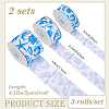 Polyester Grosgrain Ribbons OCOR-WH0070-337-2