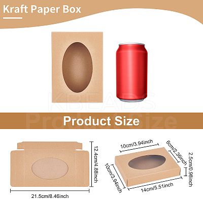 Rectangle Foldable Creative Cardboard Boxes CON-WH0081-34A-1