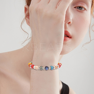 300Pcs 6 Colors Tibetan Style Alloy Spacer Beads TIBEB-AR0001-03-1