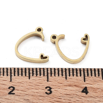 304 Stainless Steel Charms STAS-M327-02G-C-1