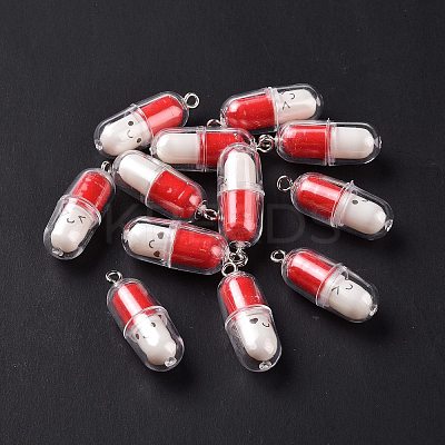 Translucent Plastic Pendants KY-L006-29A-1