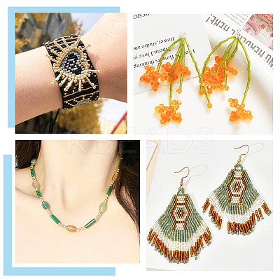 168.75G 15 Style Glass Bugle Beads SEED-HY0001-05E-1