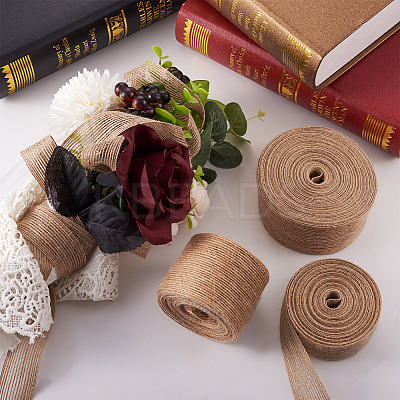 3 Rolls 3 Styles Burlap Ribbon OCOR-YS0001-04-1