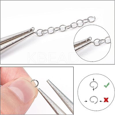 5000Pcs 304 Stainless Steel Jump Rings STAS-UN0057-38-1