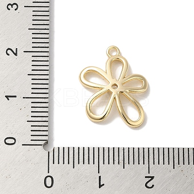 Brass Micro Pave Clear Cubic Zirconia Pendants X-KK-U013-02G-1