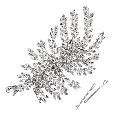 1Set Zinc Alloy & Rhinestone Hair Bobby Pins Sets AJEW-FG0005-22-1