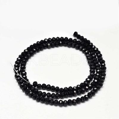 Faceted Rondelle Glass Beads Strands GLAA-I033-3mm-07-1