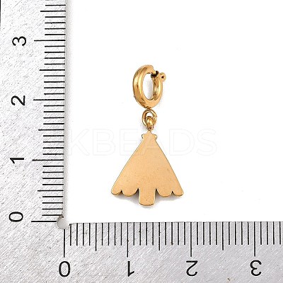304 Stainless Steel Enamel Pendant Decorations STAS-L304-02G-1