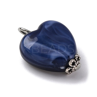 Acrylic Imitation Gemstone Style Pendants PALLOY-JF03511-1