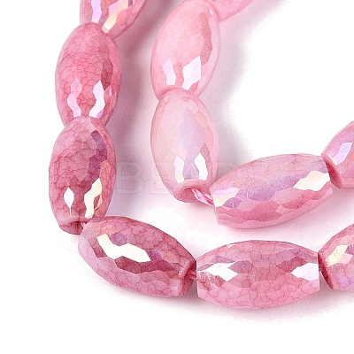 Anti-Tarnish Electroplate Glass Beads Strands EGLA-Q130-02A-13-1