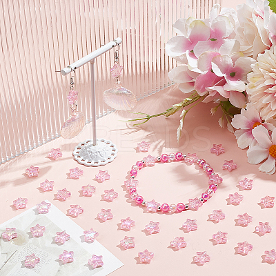 300Pcs Eco-Friendly Transparent Acrylic Beads OACR-SC0001-68A-1