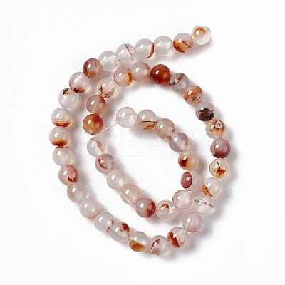 Natural Dendritic Agate Beads Strands LS-G-C011-01A-1