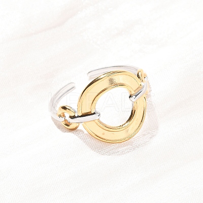 304 Stainless Steel Cuff Open Rings RJEW-P181-02B-A-1