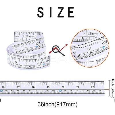36Inch Adhesive Ruler AJEW-WH0304-46-1