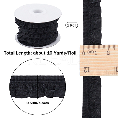 10 Yards Flat Chinlon Elastic Cord Trim OCOR-WH0070-75D-1