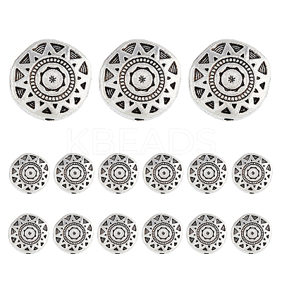 60Pcs Tibetan Style Alloy Beads TIBE-DC0001-03-1