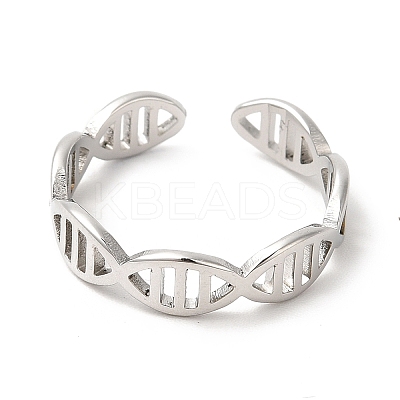 Non-Tarnish 201 Stainless Steel Ring RJEW-E063-01P-1