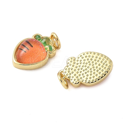 Brass Resin Pendants KK-C110-24C-G-1