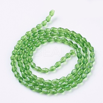 Faceted Glass Beads Strands GLAA-A036-F21-1