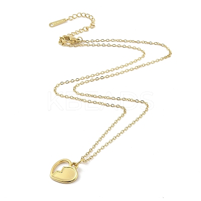 Ion Plating(IP) 304 Stainless Steel Pendant Necklaces for Women NJEW-B080-15G-1