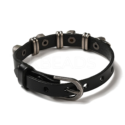 Alloy Skull Rivets Bracelet LS-BJEW-C037-03A-1