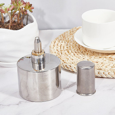 Stainless Steel Screw Thickened Alcohol Lamp Burners AJEW-WH0518-21P-1