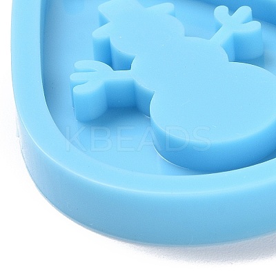 DIY Teardrop with Snowman Pendants Silicone Molds LS-DIY-D060-28-1