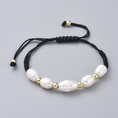 Braided Bead Bracelets BJEW-JB04820-01-1