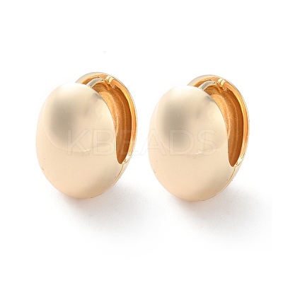 Rack Plating Oval Brass Hoop Earrings Long-Lasting Plated EJEW-S241-01G-1