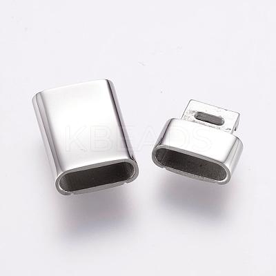 Tarnish Resistant 304 Stainless Steel Bayonet Clasps STAS-F122-35P-1