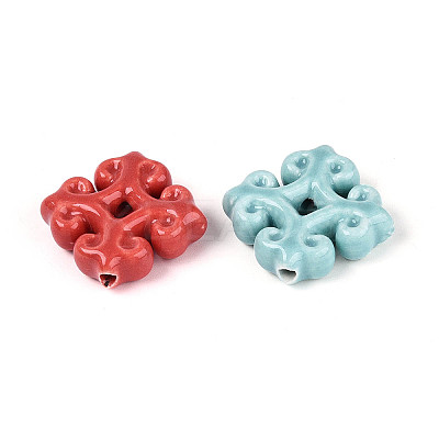 Handmade Porcelain Ceramic Beads PORC-T134-22M-1