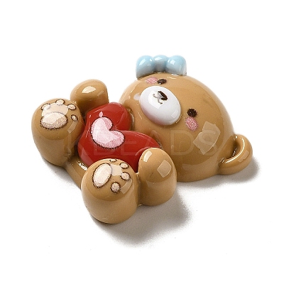 Valentine's Day Theme Opaque Resin Decoden Cabochons LS-RESI-G092-01A-1