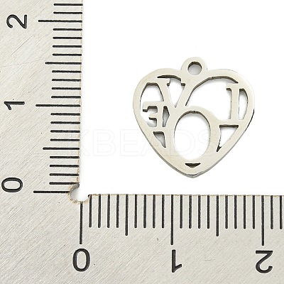 Non-Tarnish 201 Stainless Steel Charms STAS-M015-29P-1