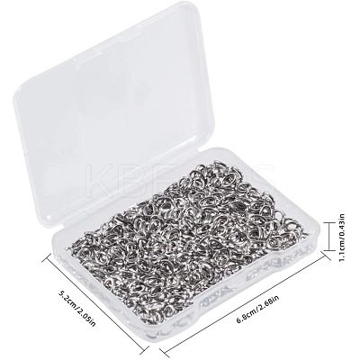 304 Stainless Steel Open Jump Rings Jewelry Findings STAS-PH0019-01P-1