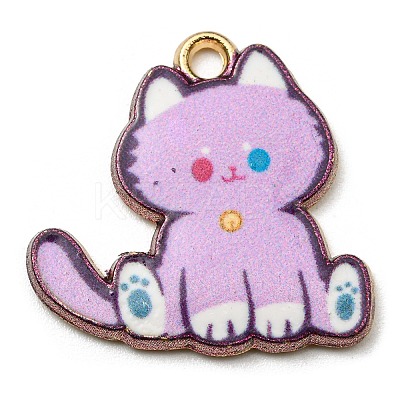 Printed Alloy Pendants ENAM-L042-04G-01-1