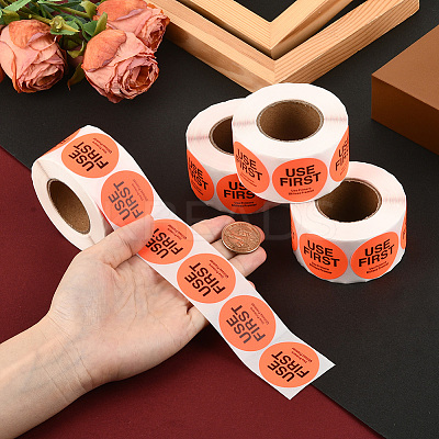 500Pcs Paper Adhesive Label Stickers STIC-WH20010-25B-1